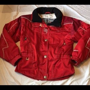 Spyder Vintage Gorgeous deep red Snowboarding Ski Jacket